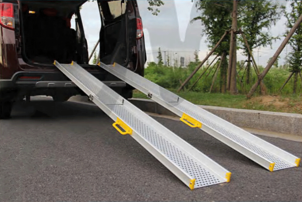 Auto Rollstuhlrampe für Elektrorollstühle - 150cm